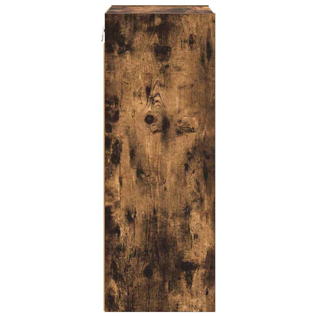 Hangkast Riga Gerookt eiken 40 x 29,5 x 80 cm Bewerkt hout