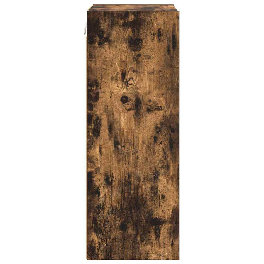 Hangkast Riga Gerookt eiken 40 x 29,5 x 80 cm Bewerkt hout