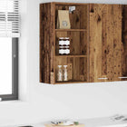 Wall Cabinet with Storage Old Wood 40 x 29.5 x 80 cm Engineered Wood