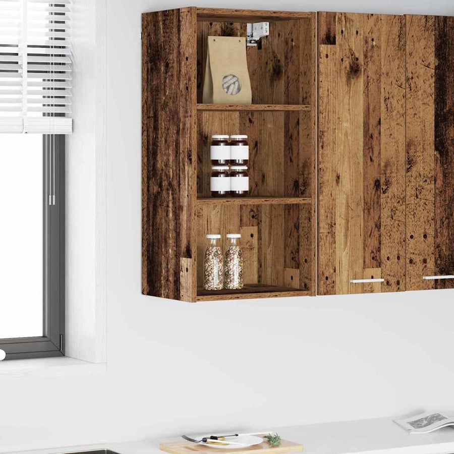 Hangkast met plank Riga Oud Hout 40 x 29,5 x 80 cm Bewerkt hout