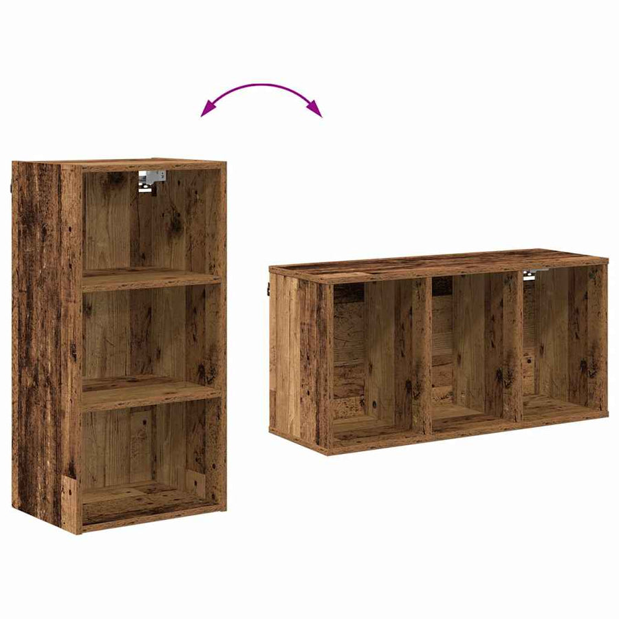 Hangkast met plank Riga Oud Hout 40 x 29,5 x 80 cm Bewerkt hout