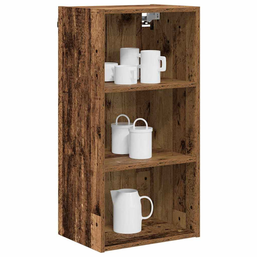 Hangkast met plank Riga Oud Hout 40 x 29,5 x 80 cm Bewerkt hout