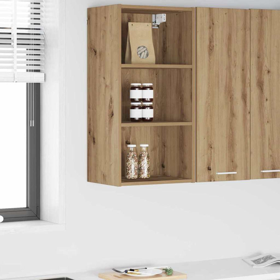 Hangkast Riga Artisan Eiken 40 x 29,5 x 80 cm Bewerkt hout