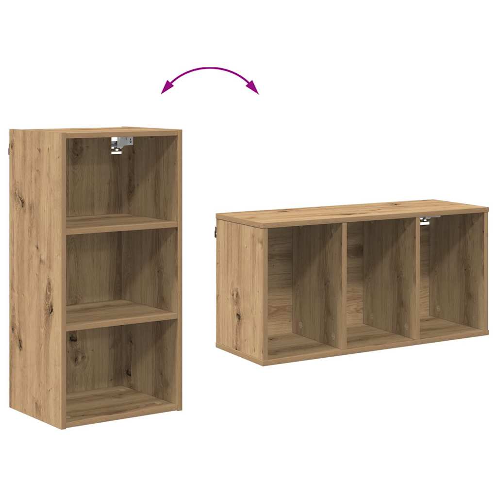 Hangkast Riga Artisan Eiken 40 x 29,5 x 80 cm Bewerkt hout