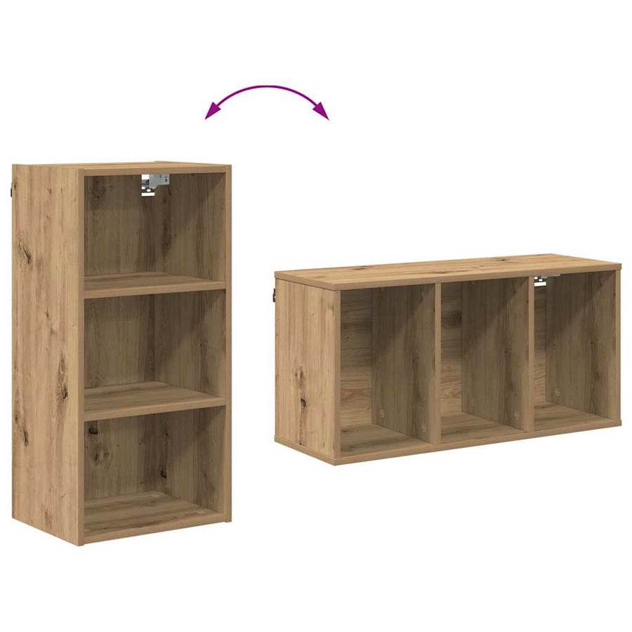 Hangkast Riga Artisan Eiken 40 x 29,5 x 80 cm Bewerkt hout