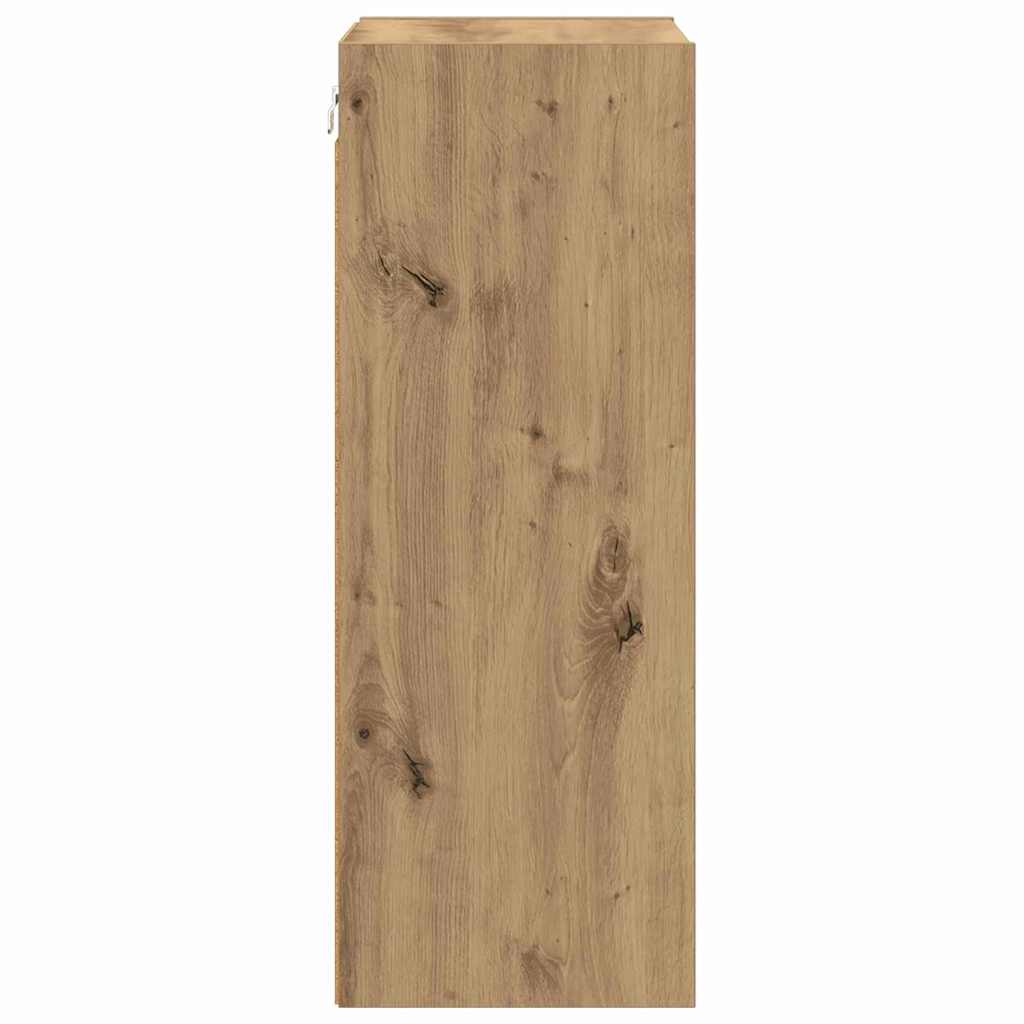 Hangkast Riga Artisan Eiken 40 x 29,5 x 80 cm Bewerkt hout