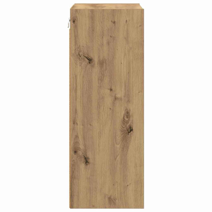 Hangkast Riga Artisan Eiken 40 x 29,5 x 80 cm Bewerkt hout