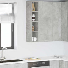 Hangkast Riga Beton Grijs 20 x 29,5 x 100 cm Bewerkt hout
