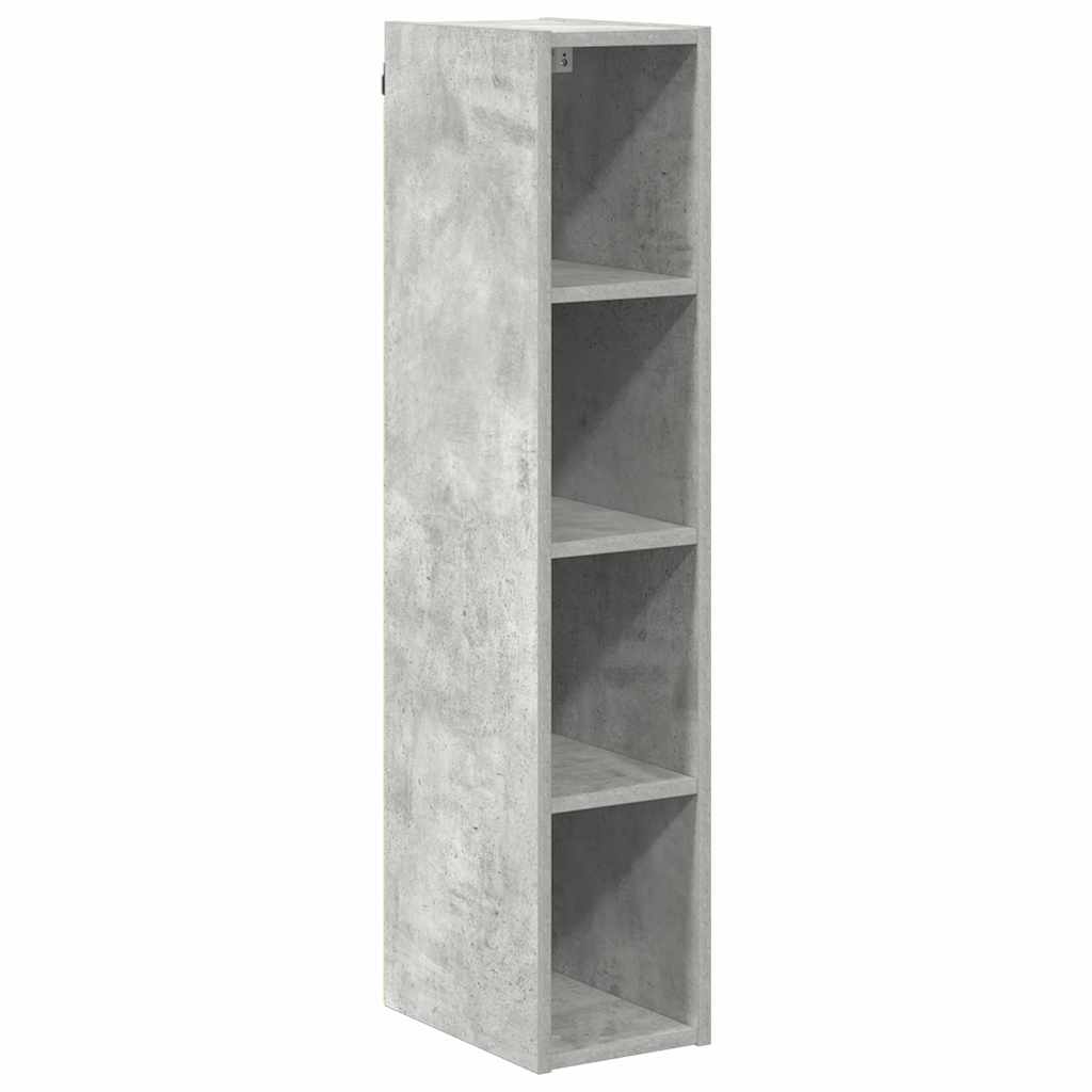 Hangkast Riga Beton Grijs 20 x 29,5 x 100 cm Bewerkt hout