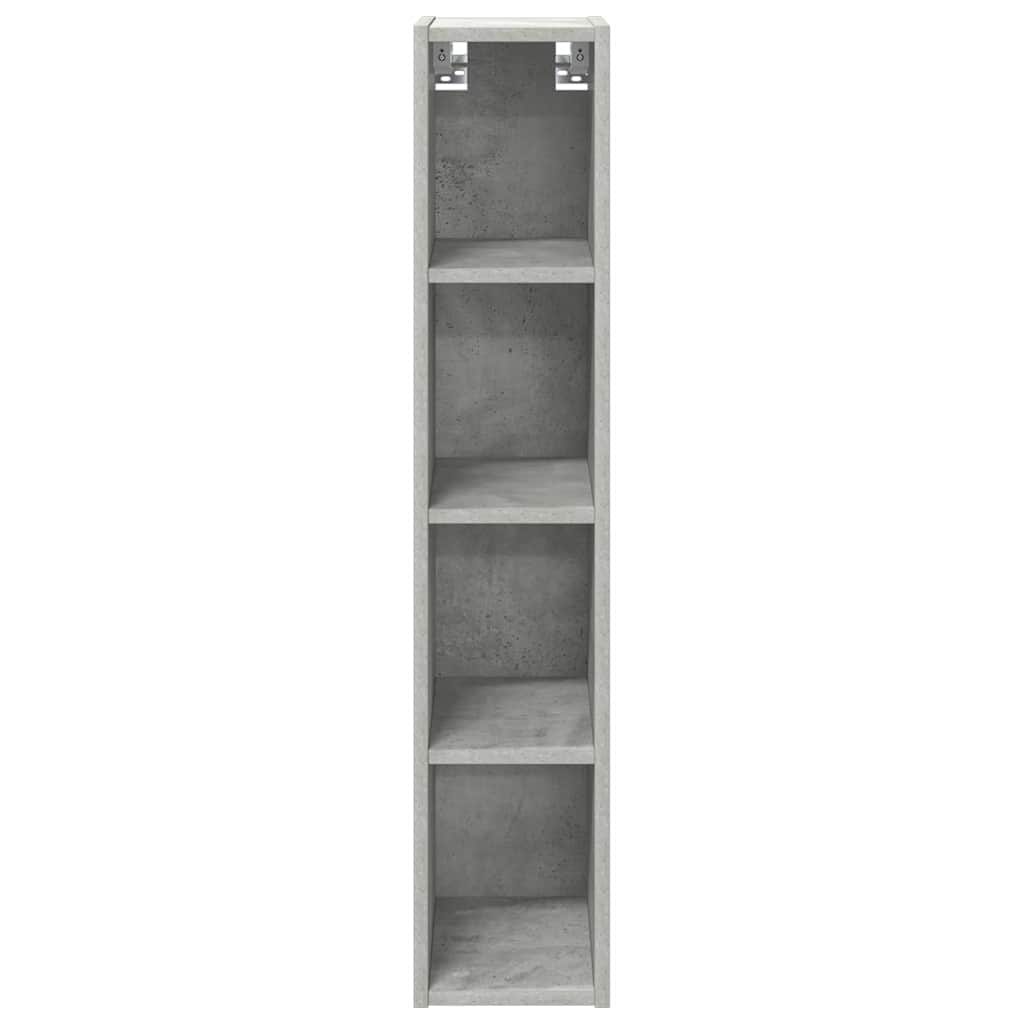 Hangkast Riga Beton Grijs 20 x 29,5 x 100 cm Bewerkt hout