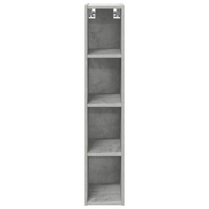 Hangkast Riga Beton Grijs 20 x 29,5 x 100 cm Bewerkt hout