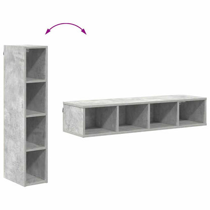 Hangkast Riga Beton Grijs 20 x 29,5 x 100 cm Bewerkt hout