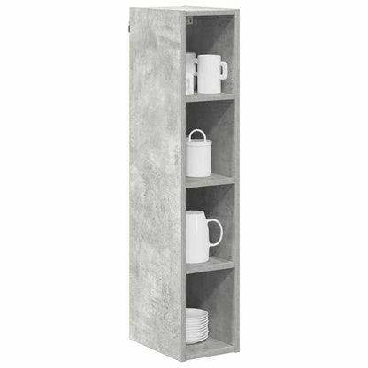 Hangkast Riga Beton Grijs 20 x 29,5 x 100 cm Bewerkt hout