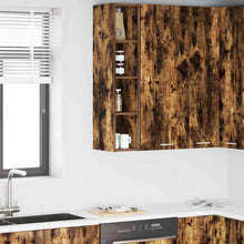 Hangkast Riga Gerookt eiken 20 x 29,5 x 100 cm Bewerkt hout