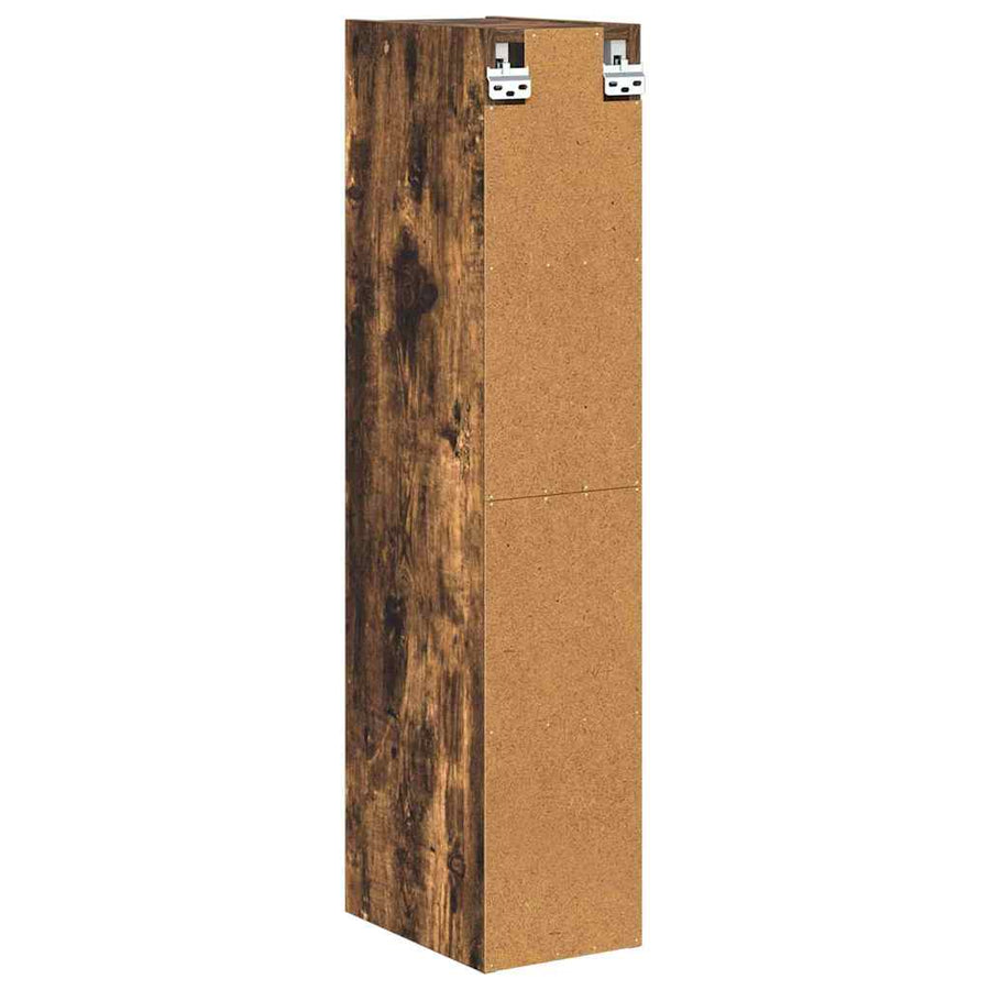 Hangkast Riga Gerookt eiken 20 x 29,5 x 100 cm Bewerkt hout