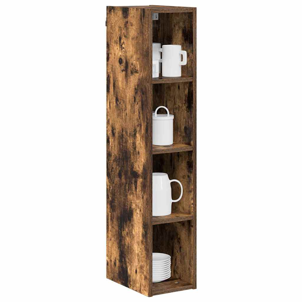 Hangkast Riga Gerookt eiken 20 x 29,5 x 100 cm Bewerkt hout