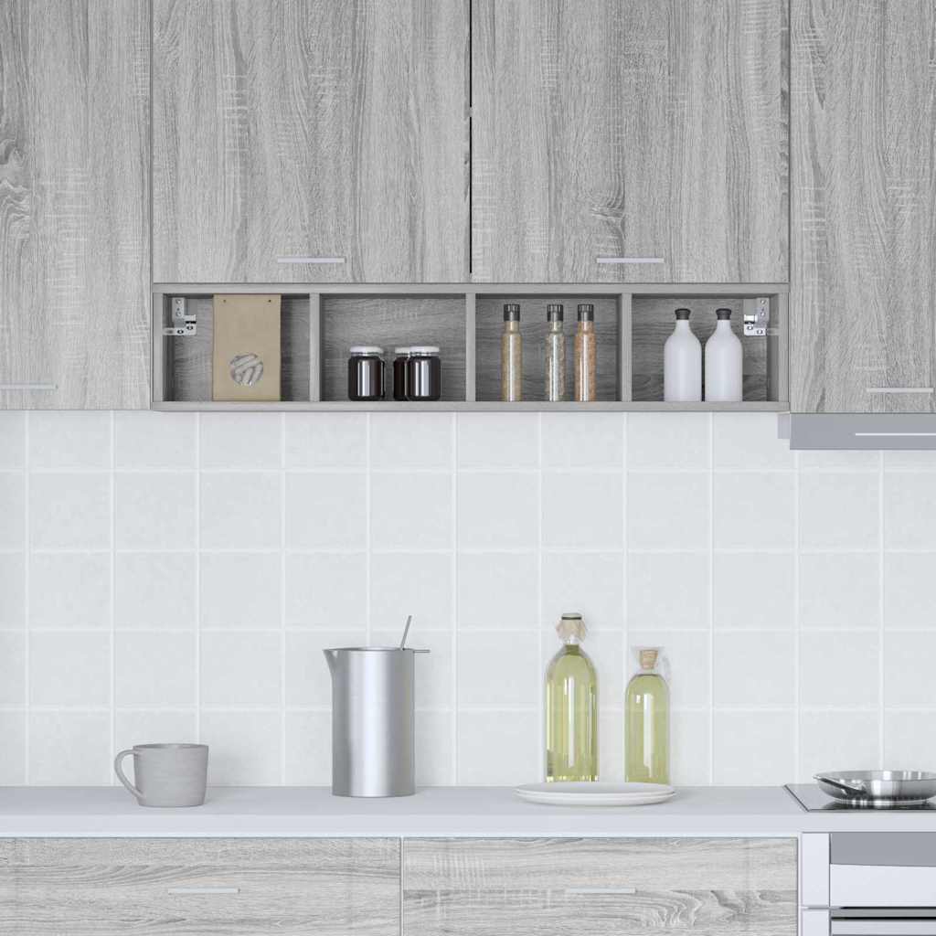 Hangkast Riga Grijs Sonoma 20 x 29,5 x 100 cm Bewerkt hout