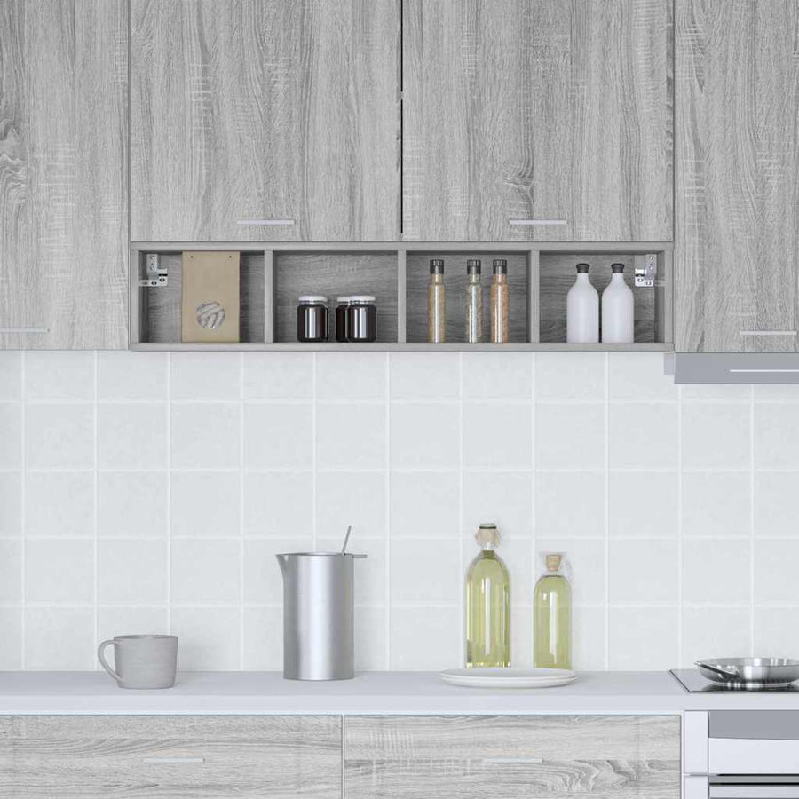 Hangkast Riga Grijs Sonoma 20 x 29,5 x 100 cm Bewerkt hout