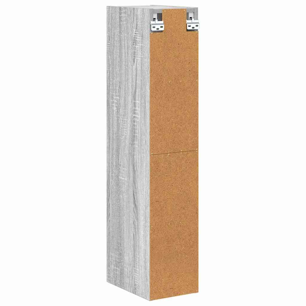 Hangkast Riga Grijs Sonoma 20 x 29,5 x 100 cm Bewerkt hout