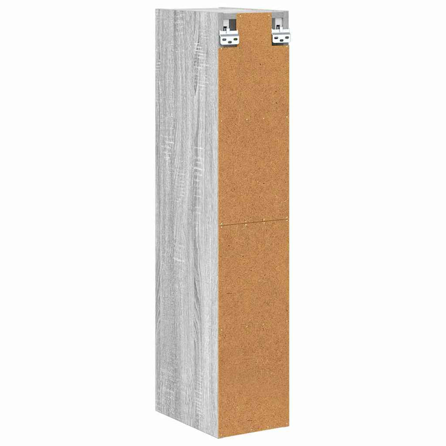 Hangkast Riga Grijs Sonoma 20 x 29,5 x 100 cm Bewerkt hout