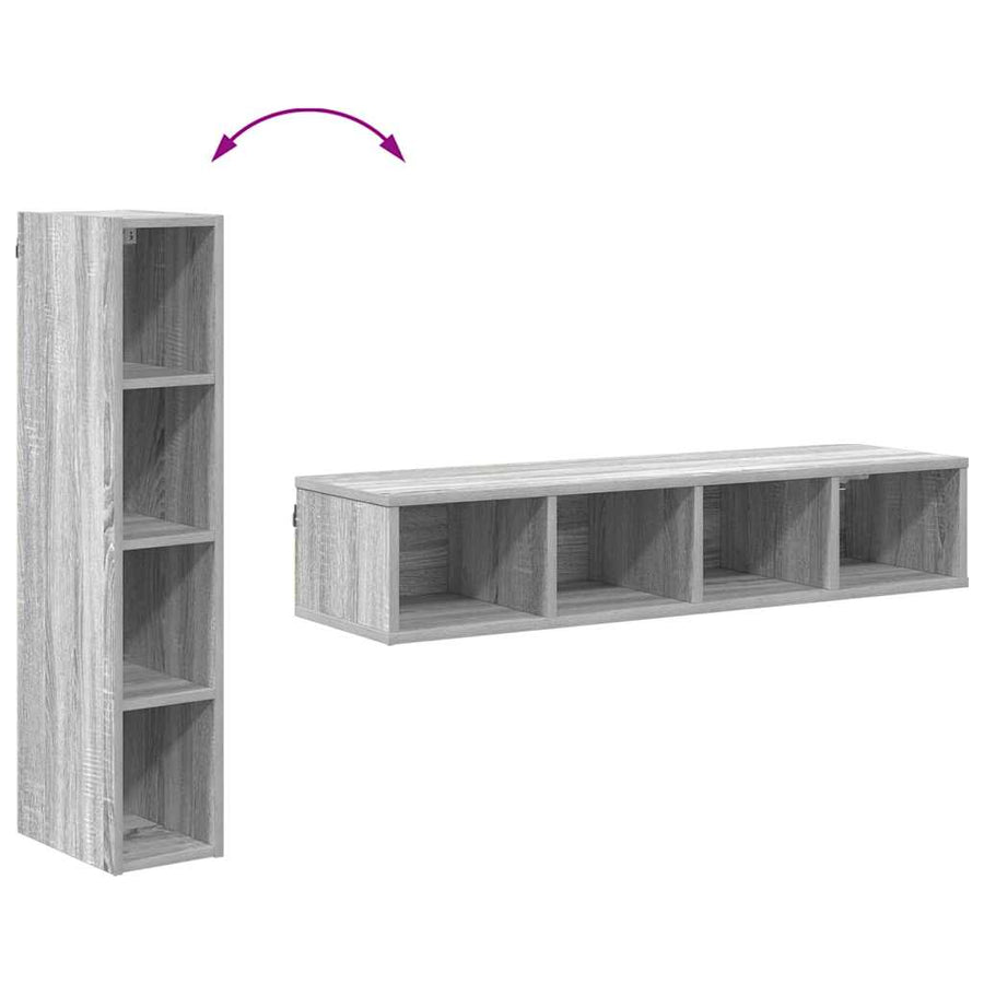 Hangkast Riga Grijs Sonoma 20 x 29,5 x 100 cm Bewerkt hout