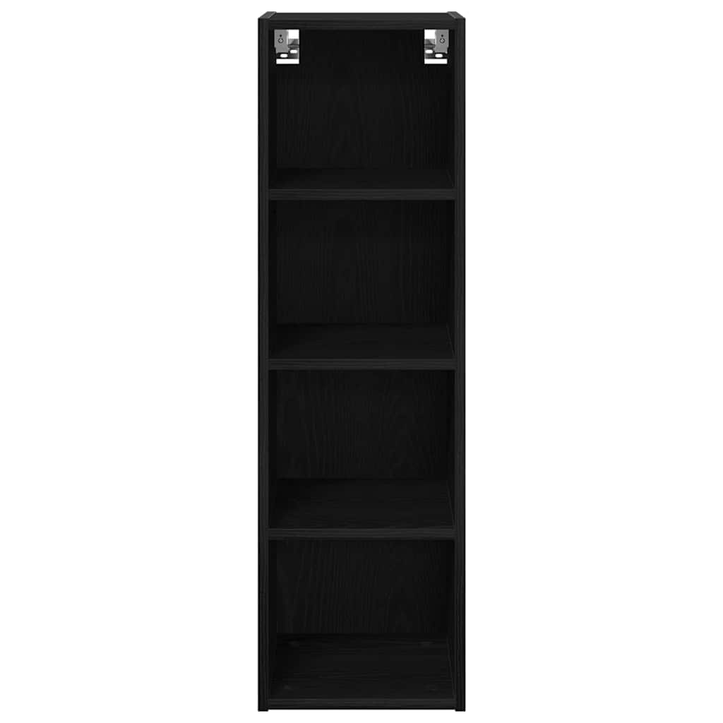 Hangkast Riga Zwart Eiken 30 x 29,5 x 100 cm Bewerkt hout