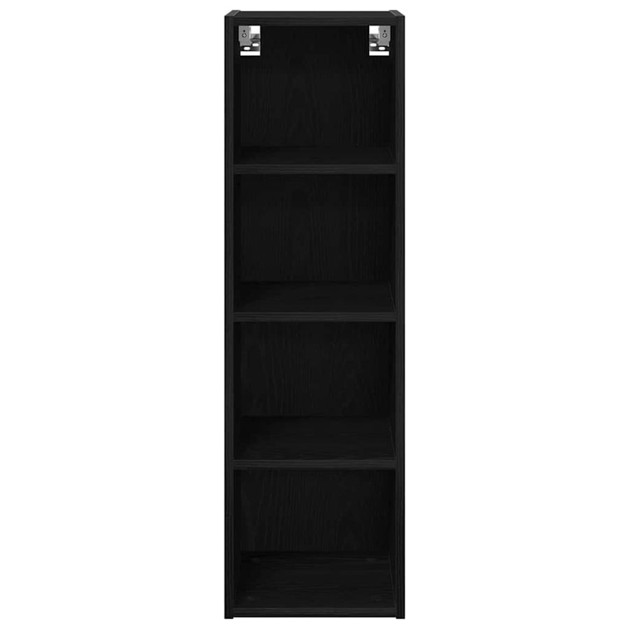 Hangkast Riga Zwart Eiken 30 x 29,5 x 100 cm Bewerkt hout