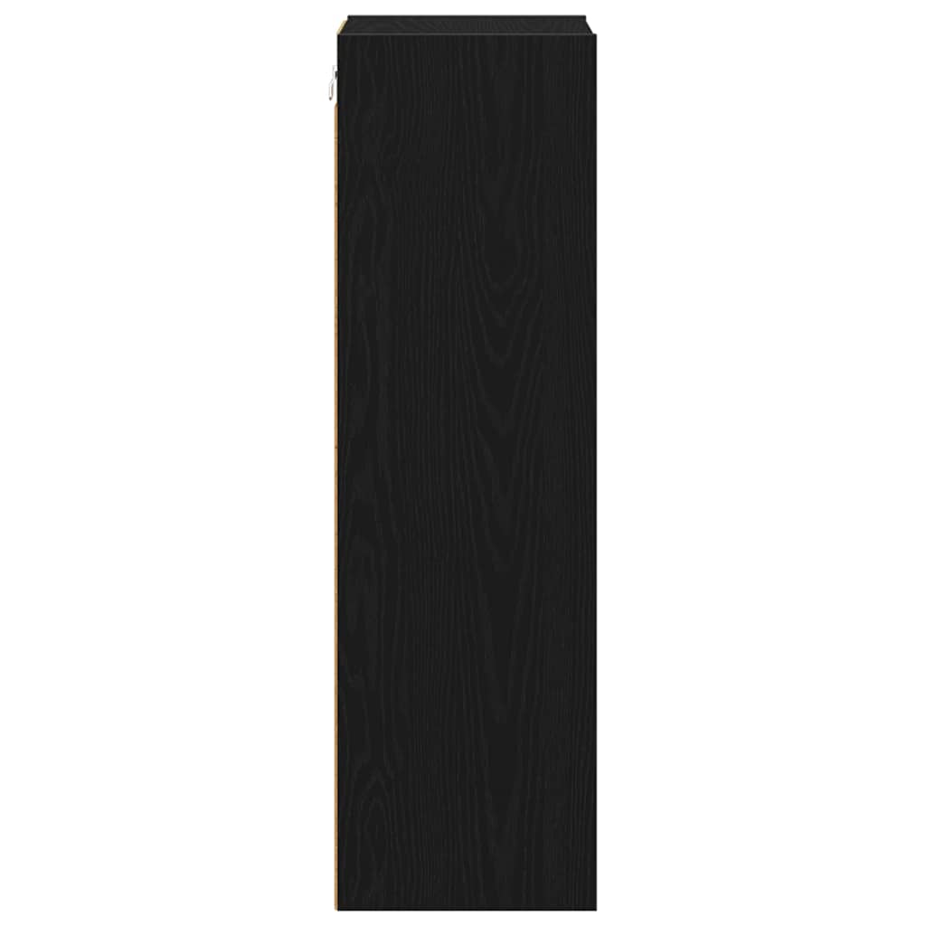 Hangkast Riga Zwart Eiken 30 x 29,5 x 100 cm Bewerkt hout