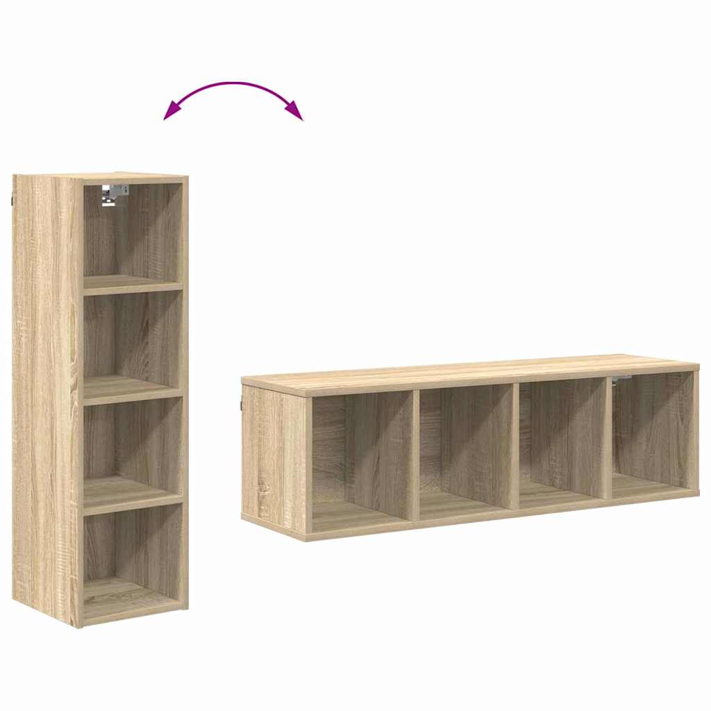 Hangkast Riga Sonoma Eiken 30 x 29,5 x 100 cm Bewerkt hout