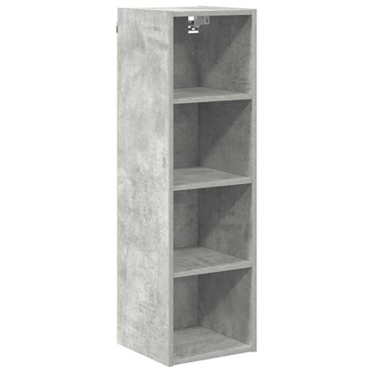 Hangkast Riga Beton Grijs 30 x 29,5 x 100 cm Bewerkt hout