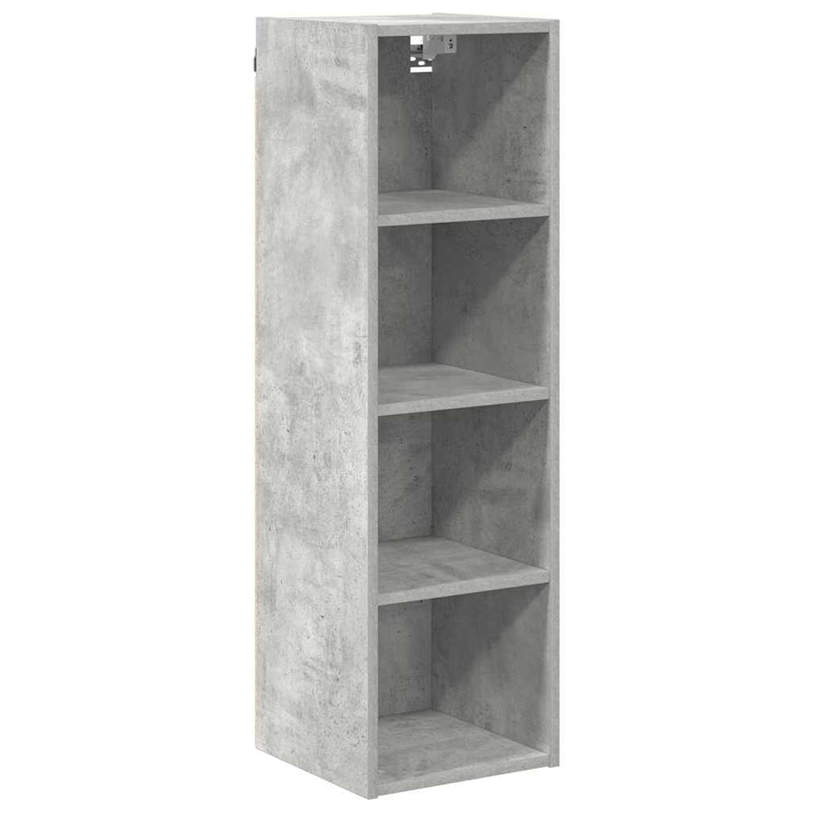 Hangkast Riga Beton Grijs 30 x 29,5 x 100 cm Bewerkt hout