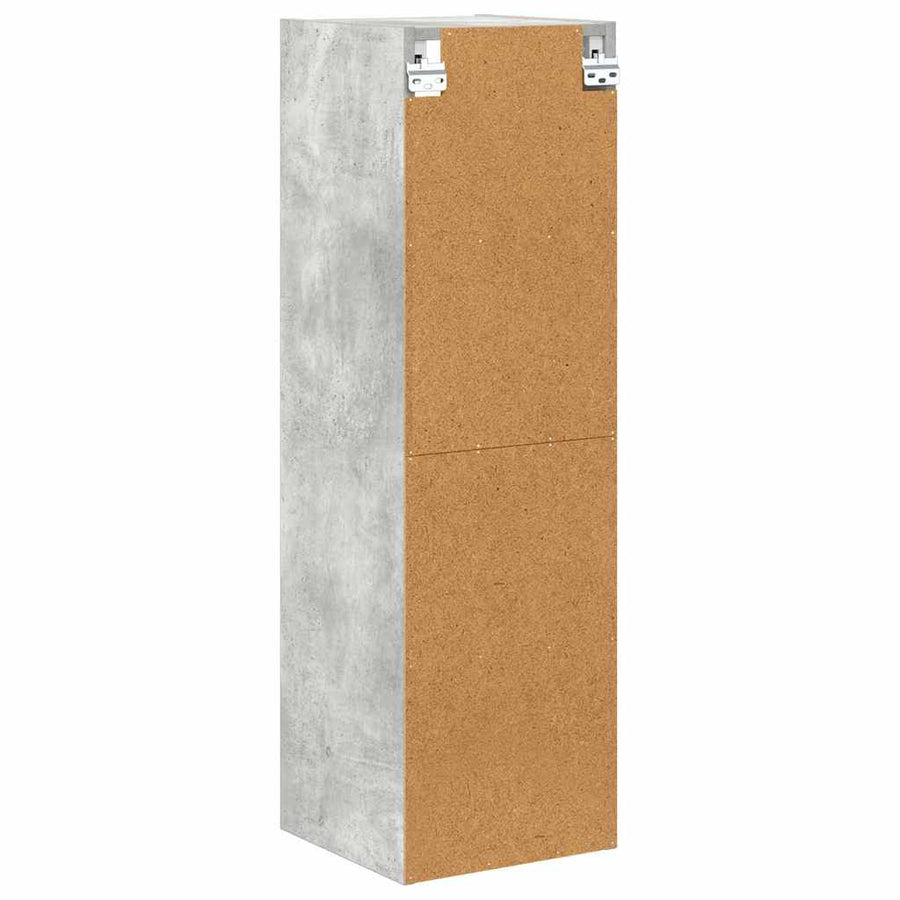 Hangkast Riga Beton Grijs 30 x 29,5 x 100 cm Bewerkt hout