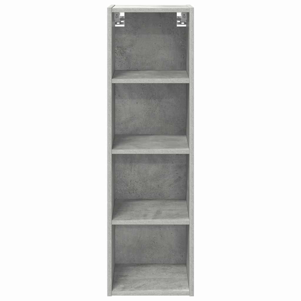 Hangkast Riga Beton Grijs 30 x 29,5 x 100 cm Bewerkt hout