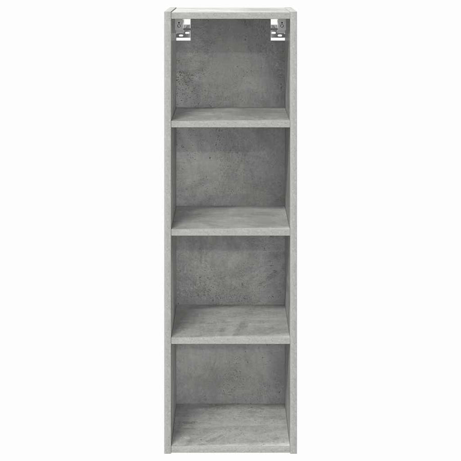 Hangkast Riga Beton Grijs 30 x 29,5 x 100 cm Bewerkt hout