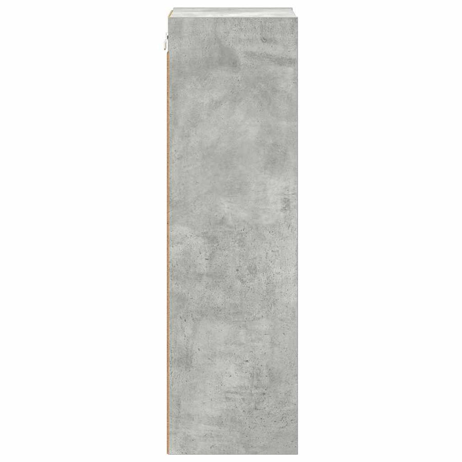Hangkast Riga Beton Grijs 30 x 29,5 x 100 cm Bewerkt hout