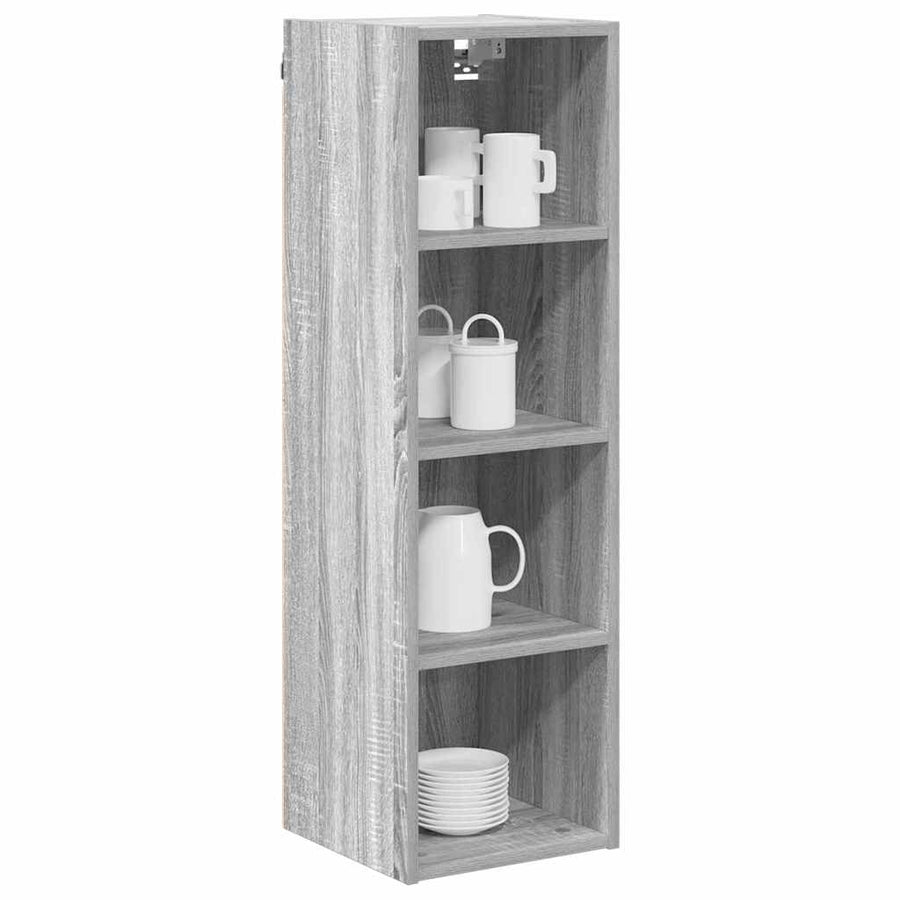 Hangkast Riga Grijs Sonoma 30 x 29,5 x 100 cm Bewerkt hout