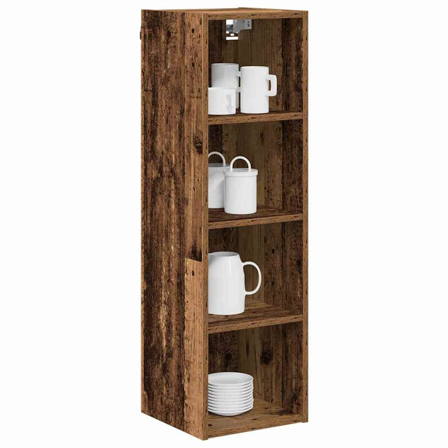 Hangkast Riga Oud Hout 30 x 29,5 x 100 cm Bewerkt hout