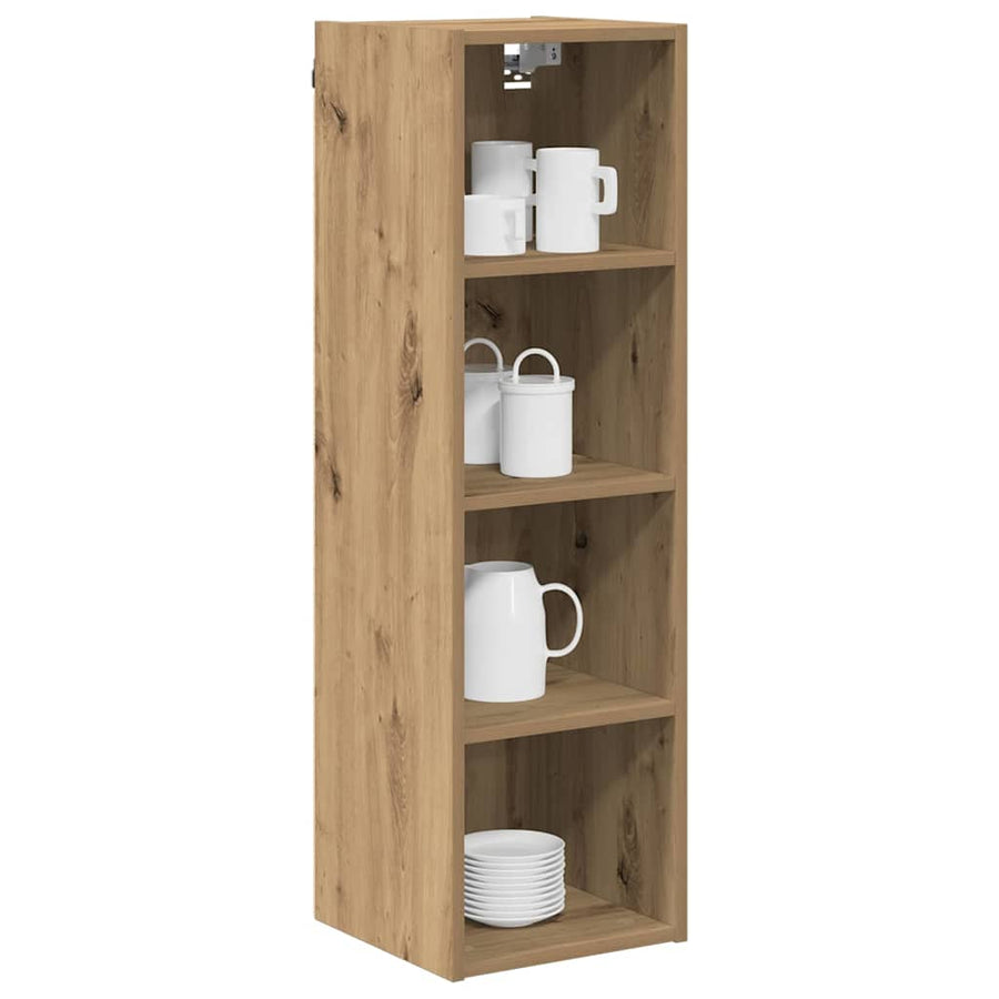 Hangkast Riga Artisan Eiken 30 x 29,5 x 100 cm Bewerkt hout