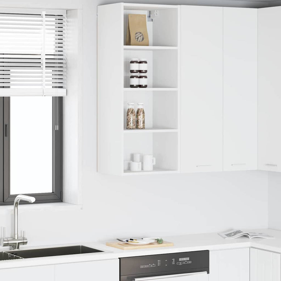 Hangkast met plank Riga Wit 40 x 29,5 x 100 cm Bewerkt hout