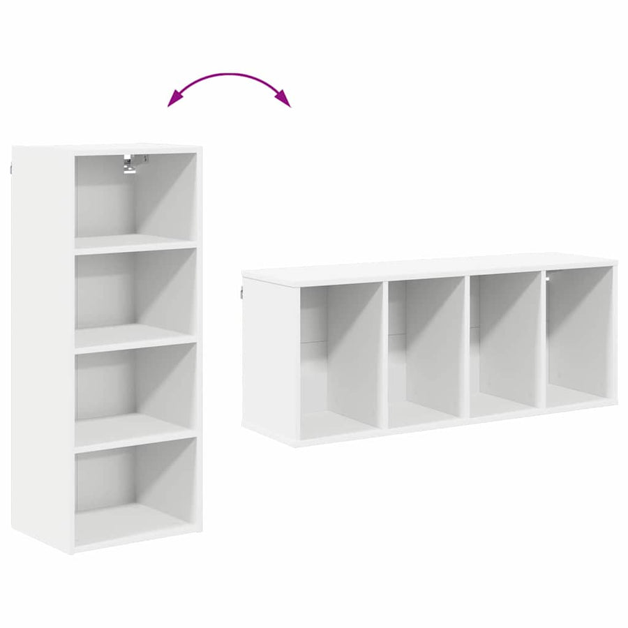 Hangkast met plank Riga Wit 40 x 29,5 x 100 cm Bewerkt hout