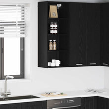 Hangkast Riga Zwart Eiken 40 x 29,5 x 100 cm Bewerkt hout