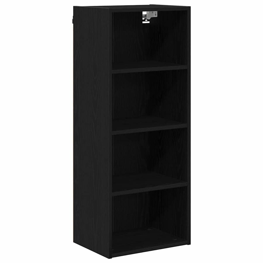 Hangkast Riga Zwart Eiken 40 x 29,5 x 100 cm Bewerkt hout