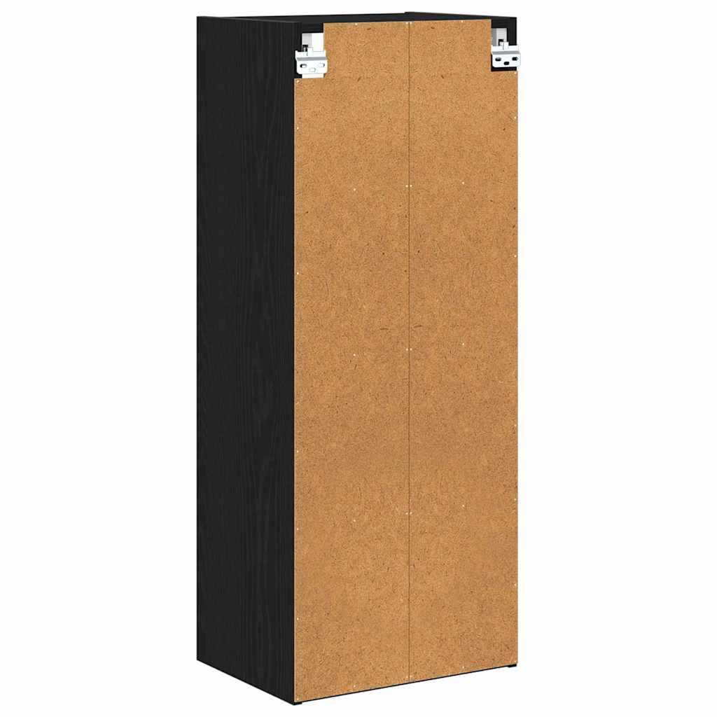Hangkast Riga Zwart Eiken 40 x 29,5 x 100 cm Bewerkt hout