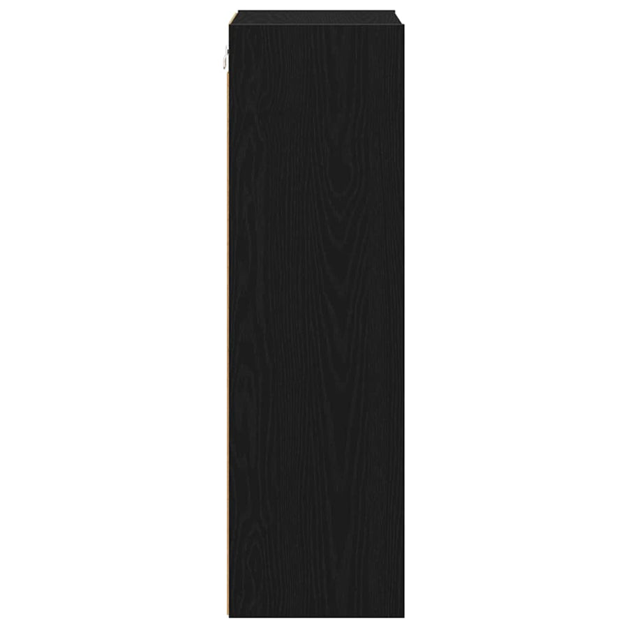 Hangkast Riga Zwart Eiken 40 x 29,5 x 100 cm Bewerkt hout