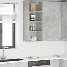 Hangkast Riga Beton Grijs 40 x 29,5 x 100 cm Bewerkt hout
