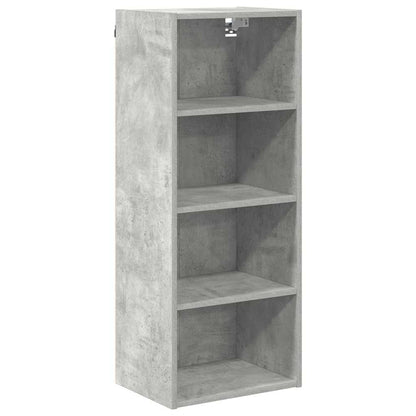 Hangkast Riga Beton Grijs 40 x 29,5 x 100 cm Bewerkt hout