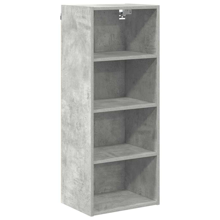 Hangkast Riga Beton Grijs 40 x 29,5 x 100 cm Bewerkt hout