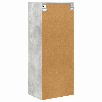 Hangkast Riga Beton Grijs 40 x 29,5 x 100 cm Bewerkt hout