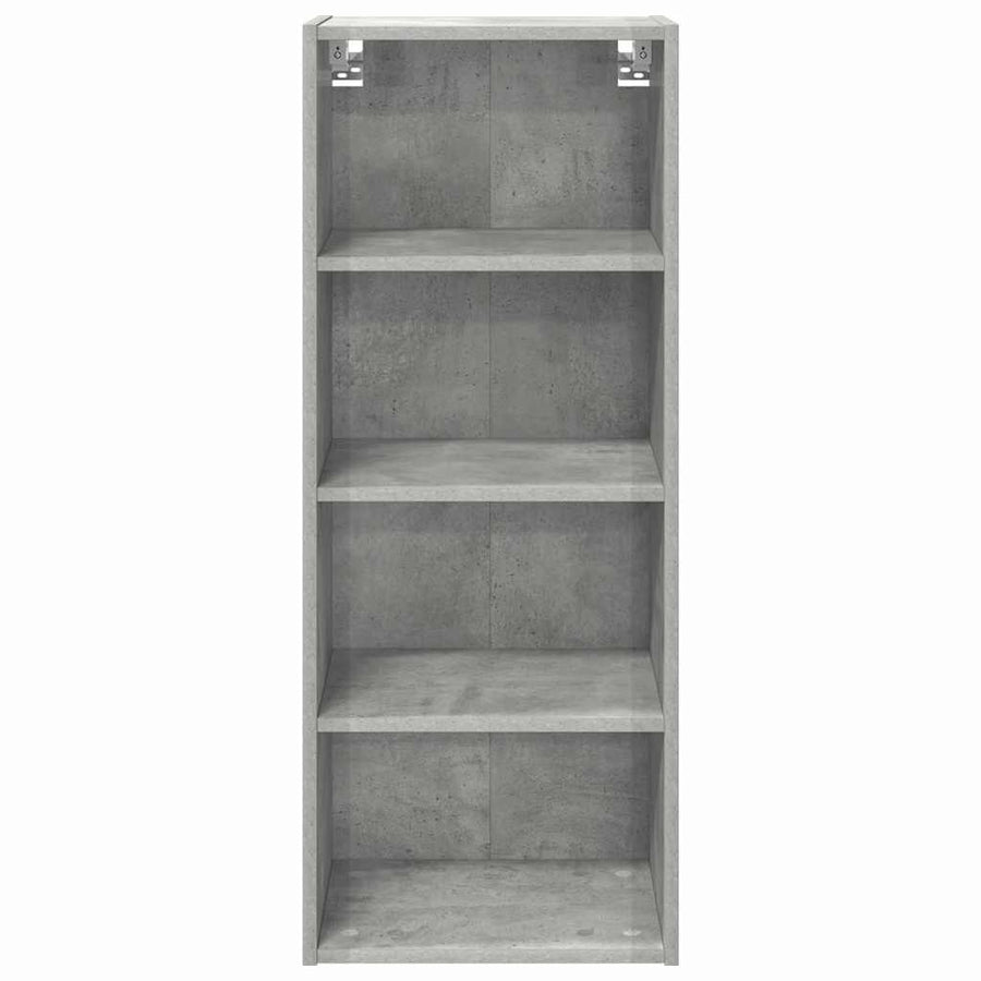 Hangkast Riga Beton Grijs 40 x 29,5 x 100 cm Bewerkt hout