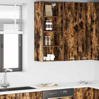 Wall cabinet Smoked oak 40 x 29.5 x 100 cm Engineered wood